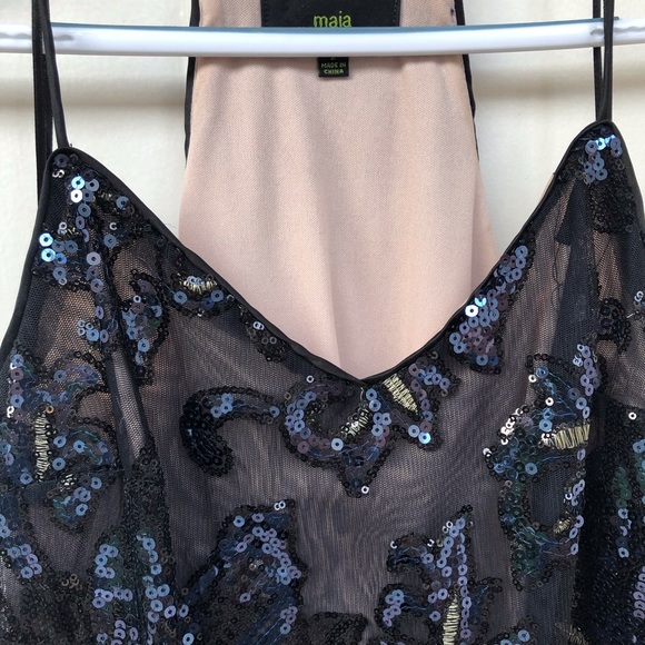 💙 SEQUIN BLUE MINI DRESS - Picture 4 of 6